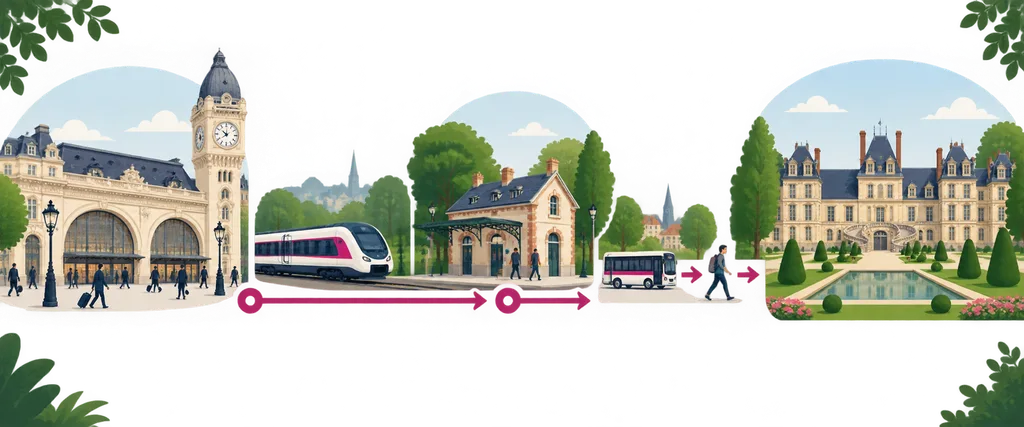 파리 Gare de Lyon에서 Fontainebleau-Avon역까지 가는 방법